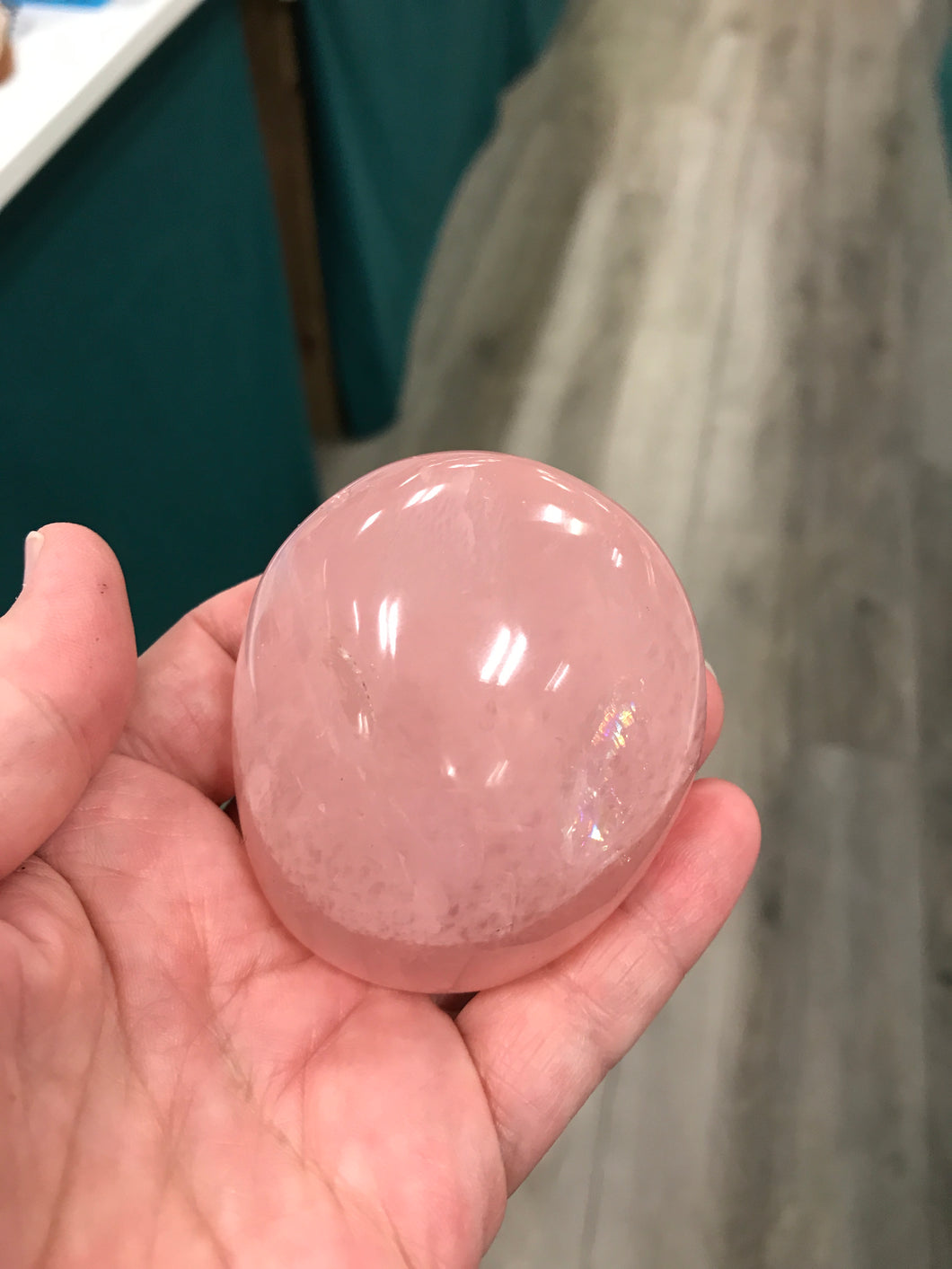 ROSE QUARTZ GALLET (PALM STONE)