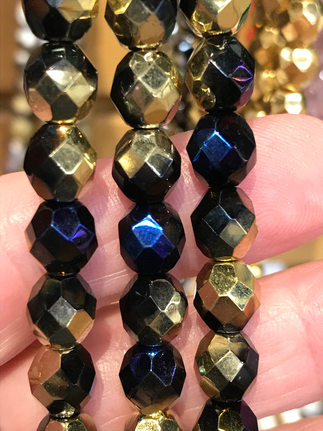 CZECH FIRE POLISHED CRYSTAL 8MM