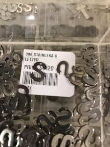 304 STAINLESS LETTER 'S'