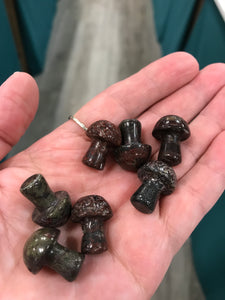 BRECCIATED JASPER MUSHROOMS