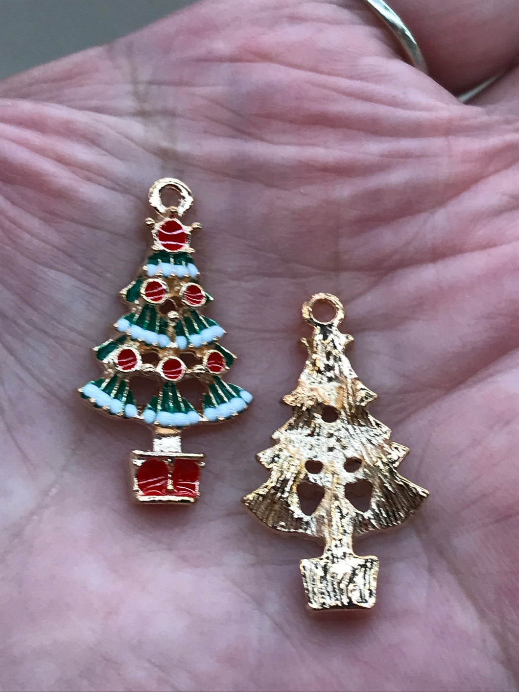 ENAMEL CHRISTMAS TREE CHARM