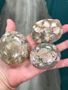 AGATE CORAL FLOWER GALLET/PALM STONE