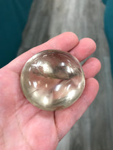 Load image into Gallery viewer, OPTIC SMOKY QUARTZ GALLET/PALM STONE

