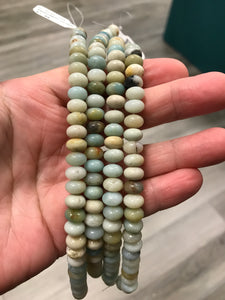 AMAZONITE 8X5MM ABACUS