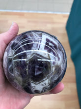 Load image into Gallery viewer, AMETHYST CHEVRON SPHERE
