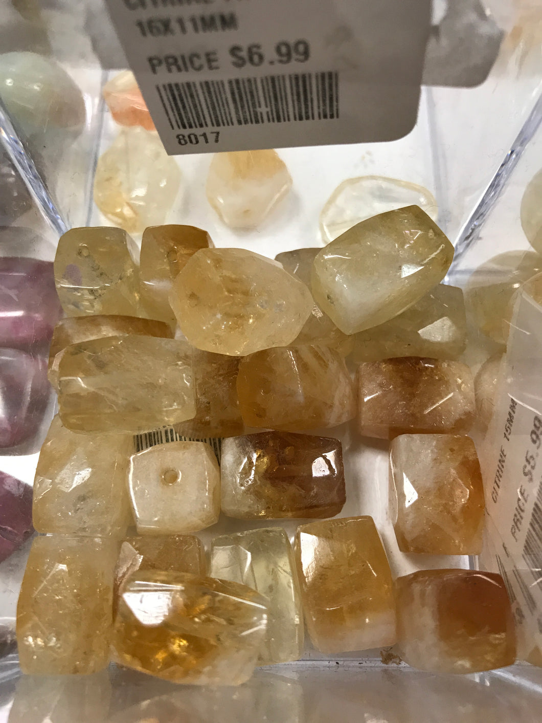 CITRINE FACETED RECTANGLE