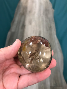 SMOKY QUARTZ GALLET/PALM STONE