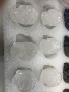 CLEAR QUARTZ SKULL