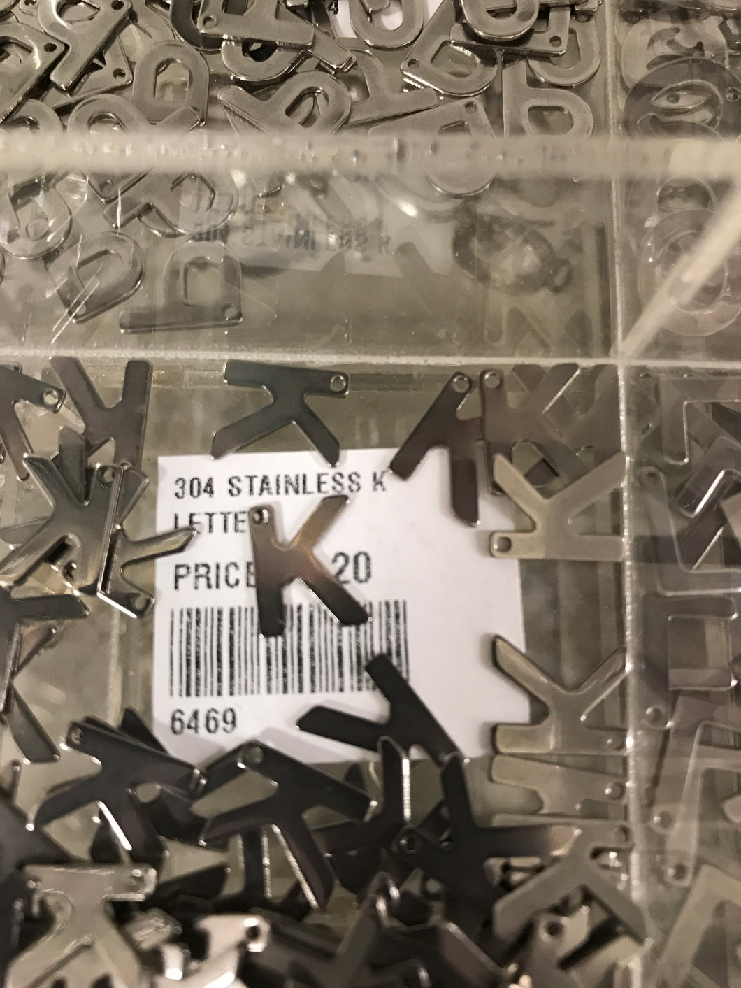 304 STAINLESS LETTER 'K'