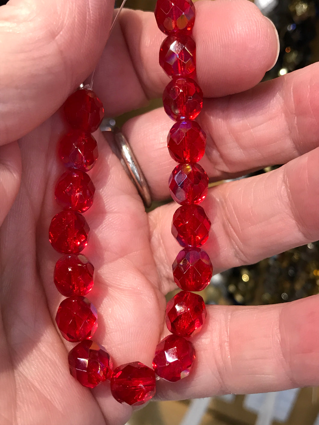 CZECH FIRE POLISHED CRYSTAL 8MM