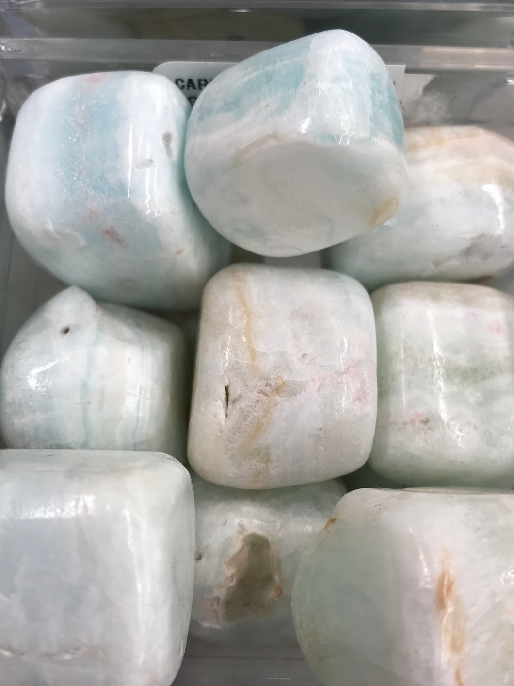 CARIBBEAN BLCALCITE TUMBLED