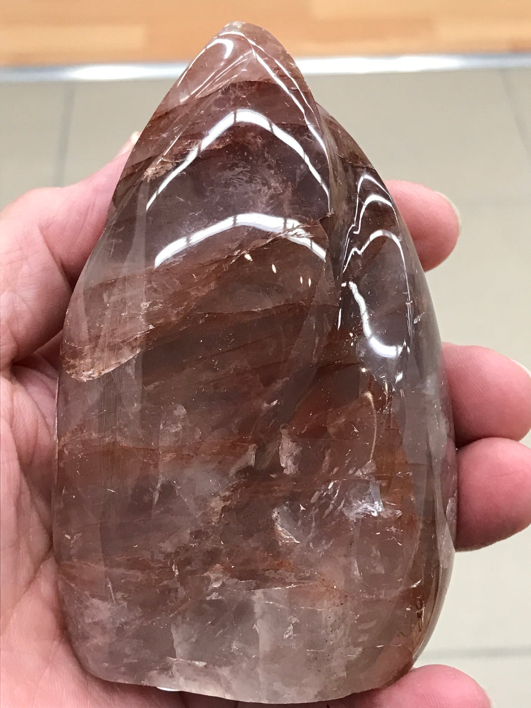 RED HEMATOID QUARTZ FLAME