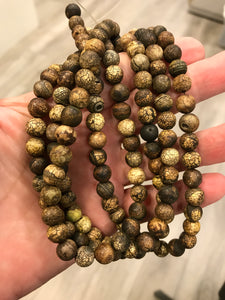 AGATE OLIVE DISTRESSED 8MM