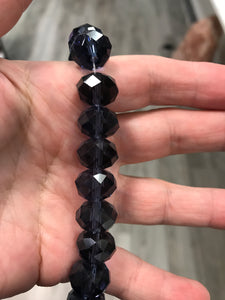 GLASS RONDELLE 14X10MM