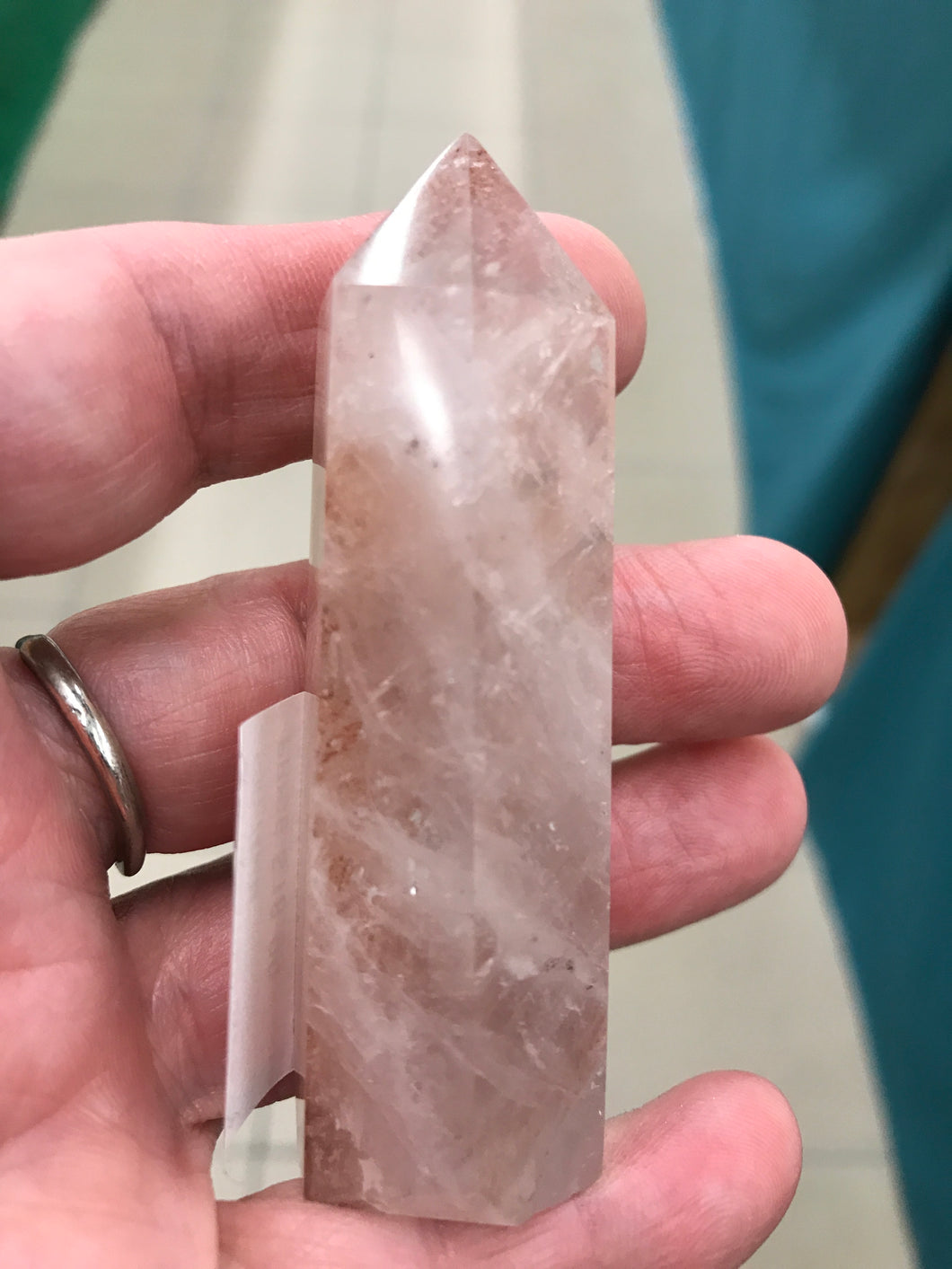 RED HEMATOID QUARTZ POINT
