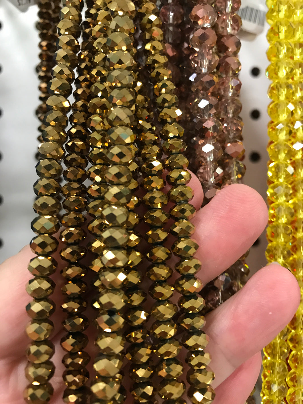 ELECTROPLATE GLASS FACETED 6X4