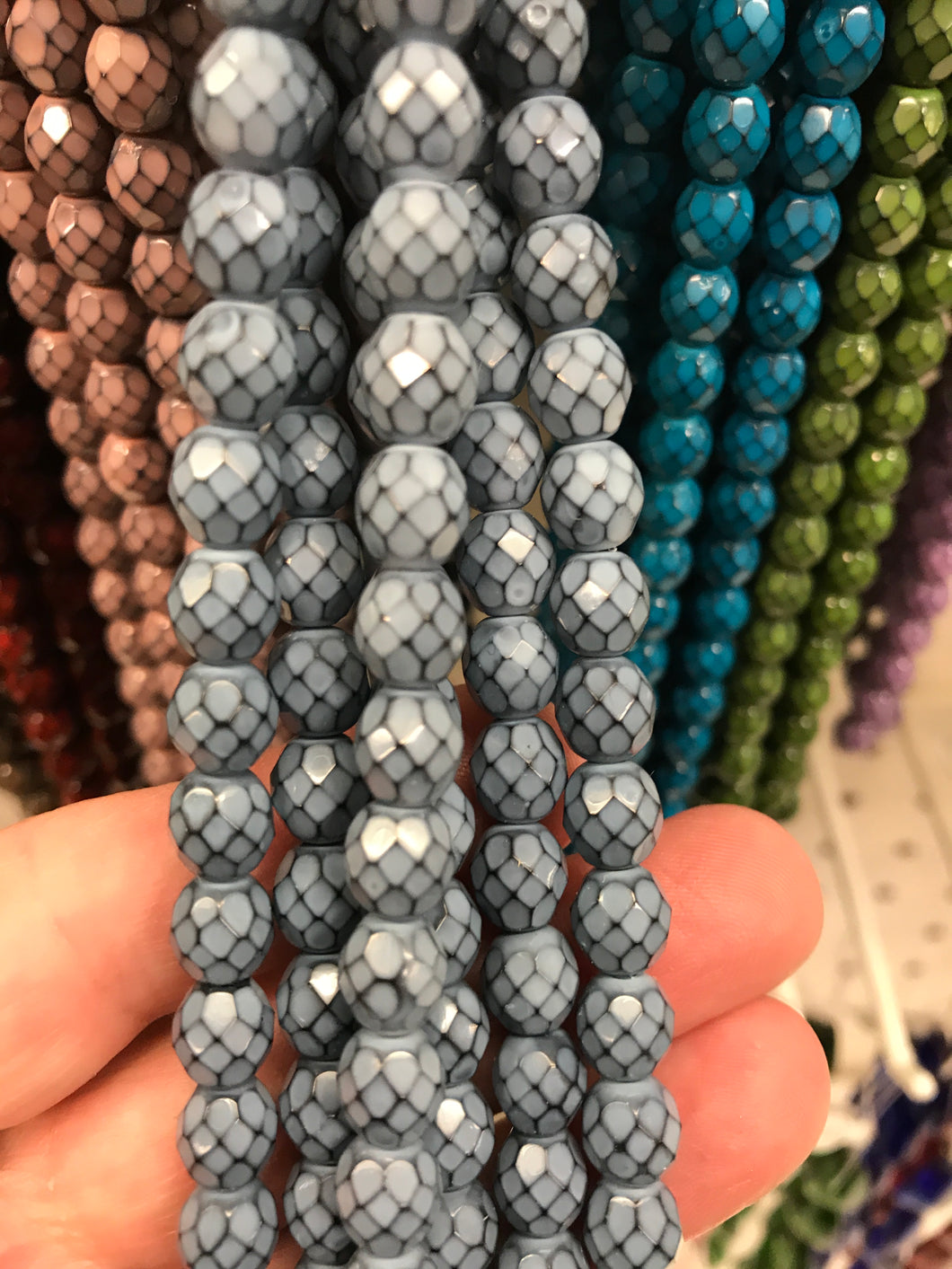 CZECH FIRE POLISHED CRYSTAL FACETED