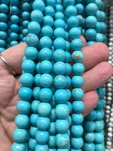 Howlite Blue Round