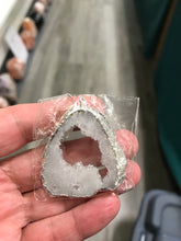 Load image into Gallery viewer, AGATE DRUZY SLICE PENDANT
