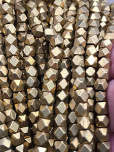 BRASS BEADS 4MM FACETED