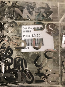 304 STAINLESS LETTER 'U'