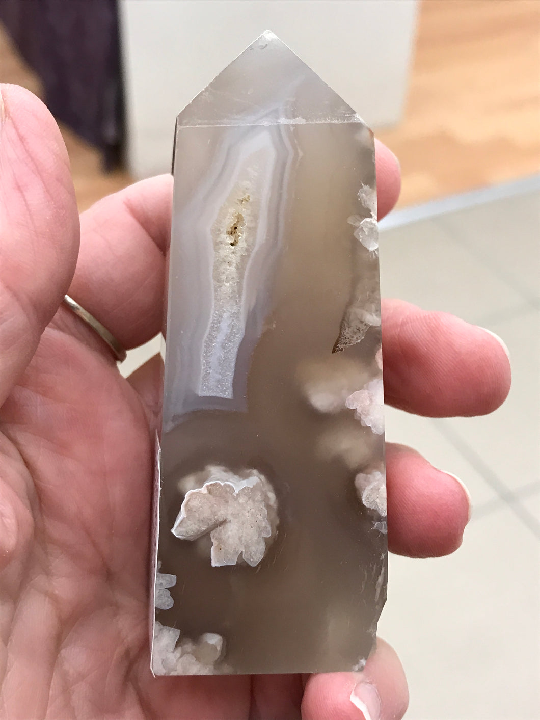 FLOWER AGATE POINT