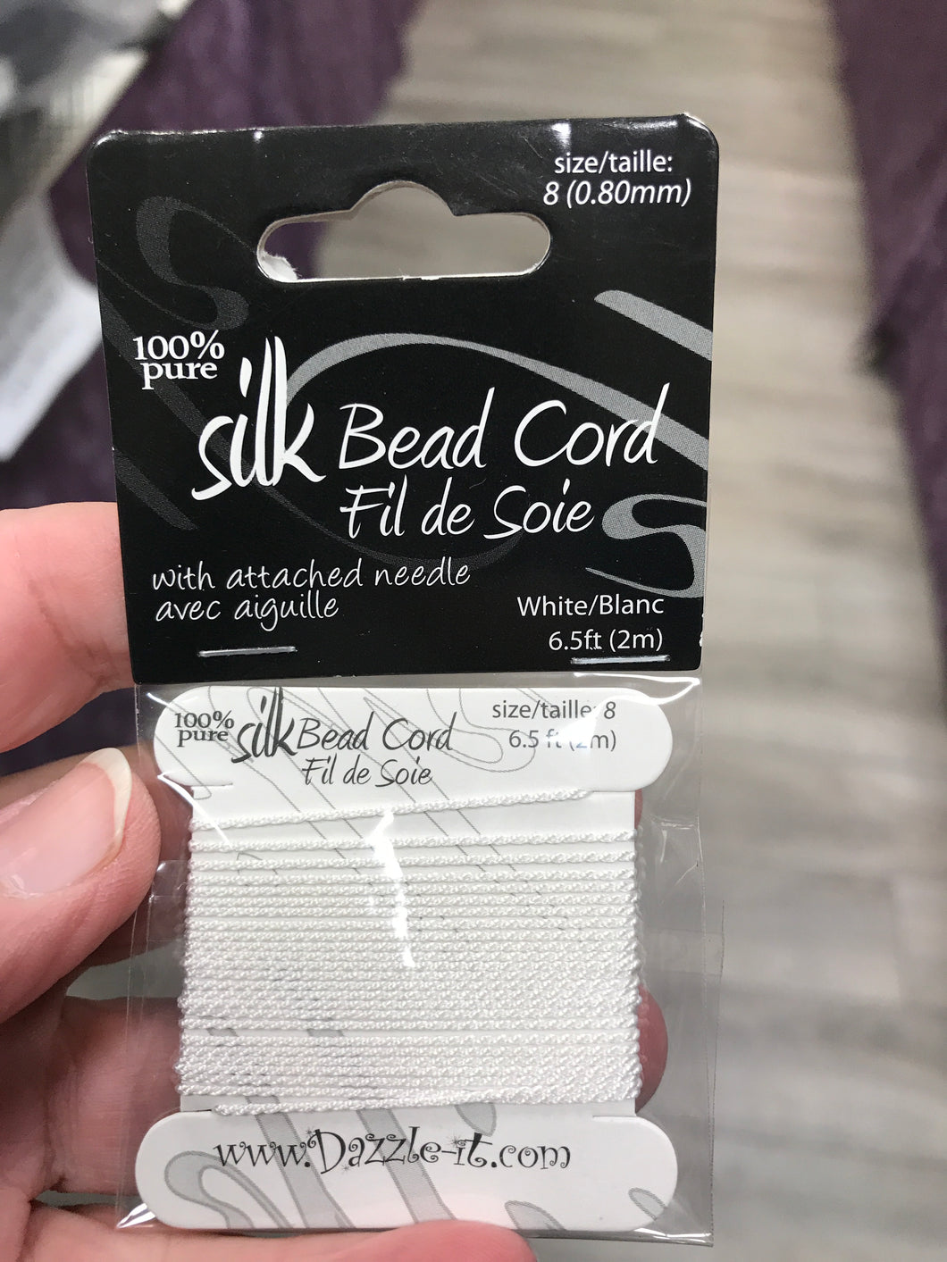 SILK BEAD CORD 0.8MM