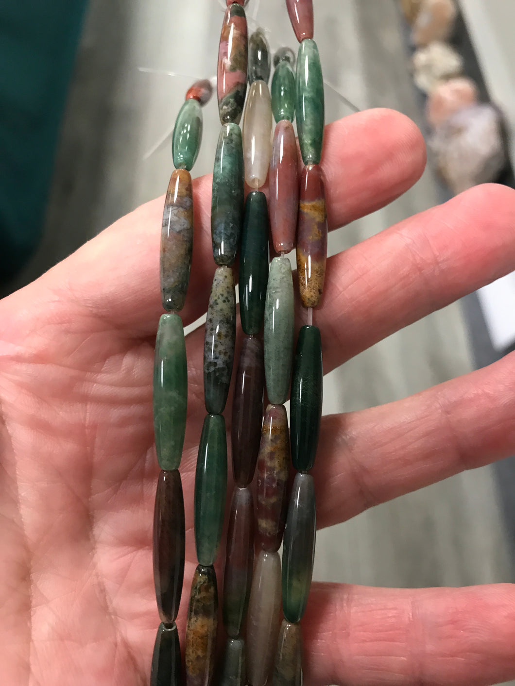 INDIAN AGATE RICE 24X6MM