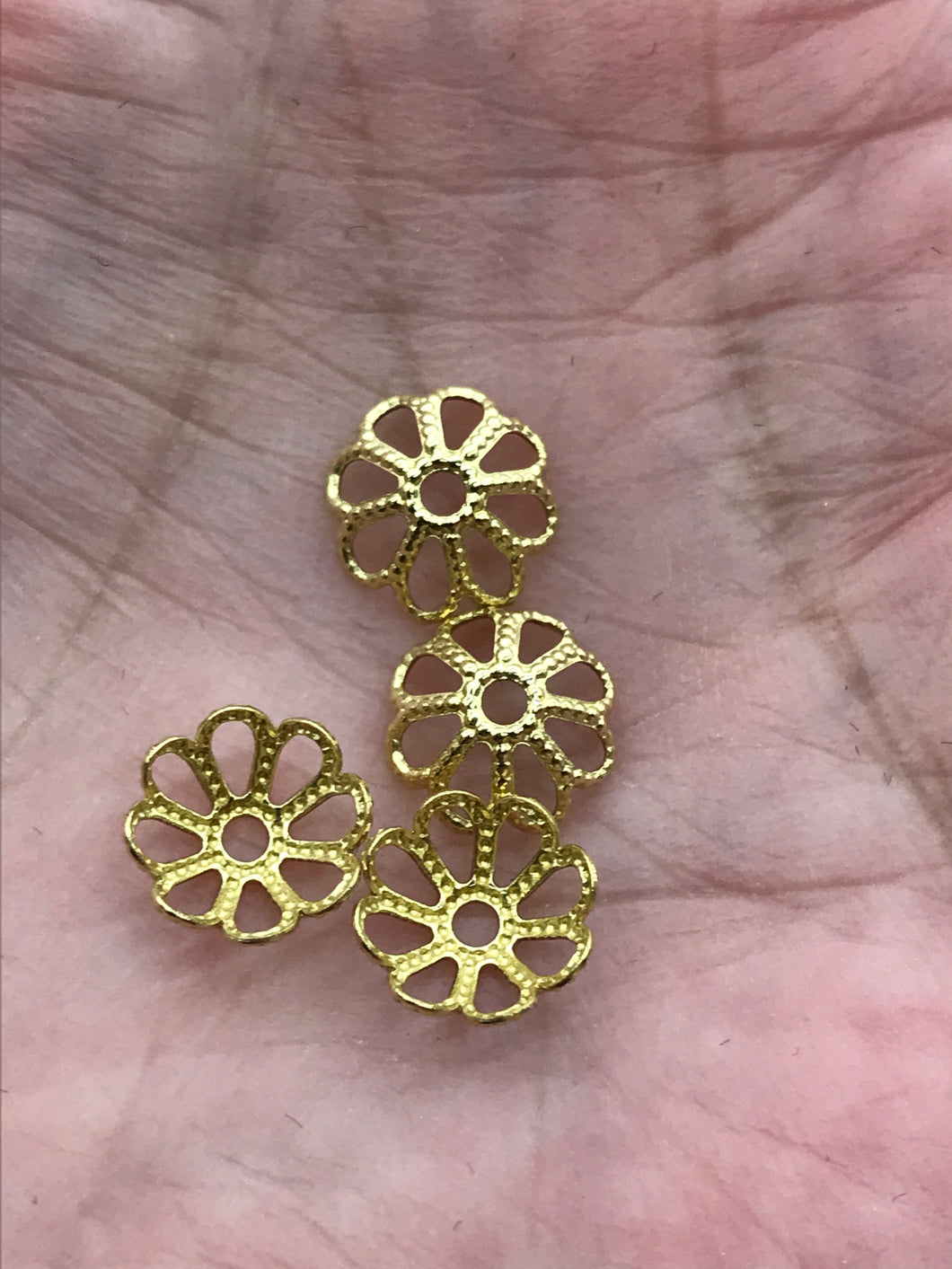 UNPLATED BRASS BEAD CAP