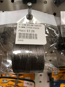 S-LON NYLON THREAD 0.5MM 77YDS COCOA
