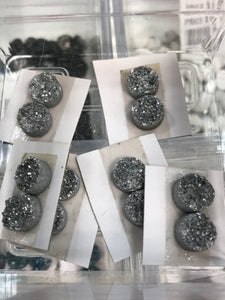 ELECTROPLATED DRUZY CABOCHON