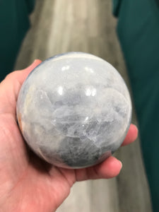 BLUE CALCITE SPHERE