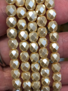 CZECH FIRE POLISHED CRYSTAL 6MM