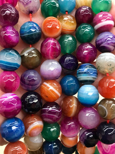 AGATE FACETED 12MM