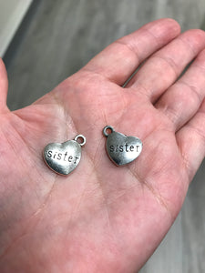 CHARM SISTER HEART