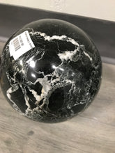 Load image into Gallery viewer, MIDNIGHT MARBLE SPHERE
