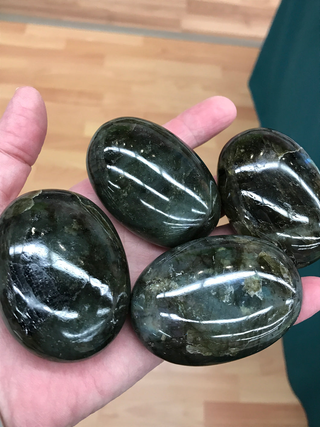 LABRADORITE PALM STONE
