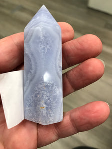 BLUE LACE AGATE POINT