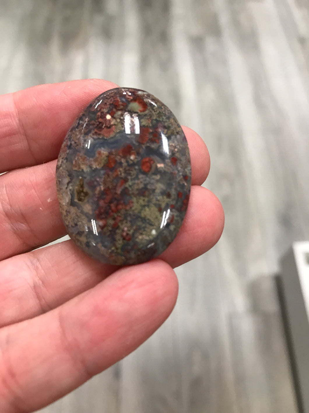 CABOCHON AFRICAN DENDRITIC AGATE