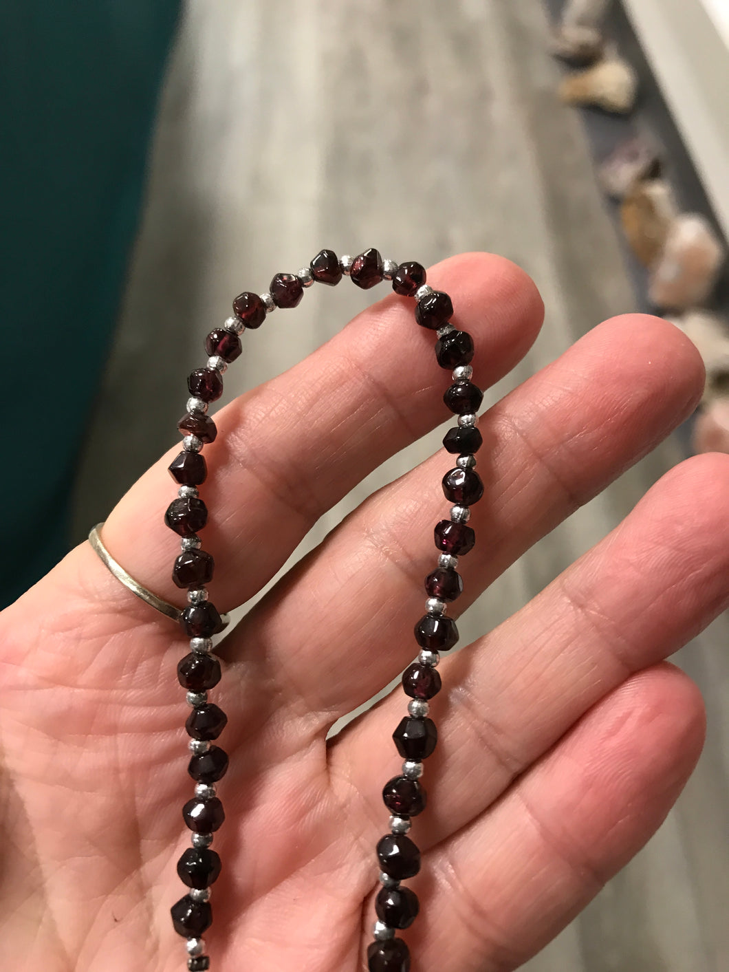 GARNET FACETED 4.5MM