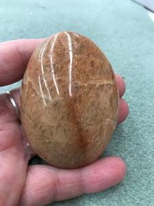 PEACH MOONSTONE PALM STONE