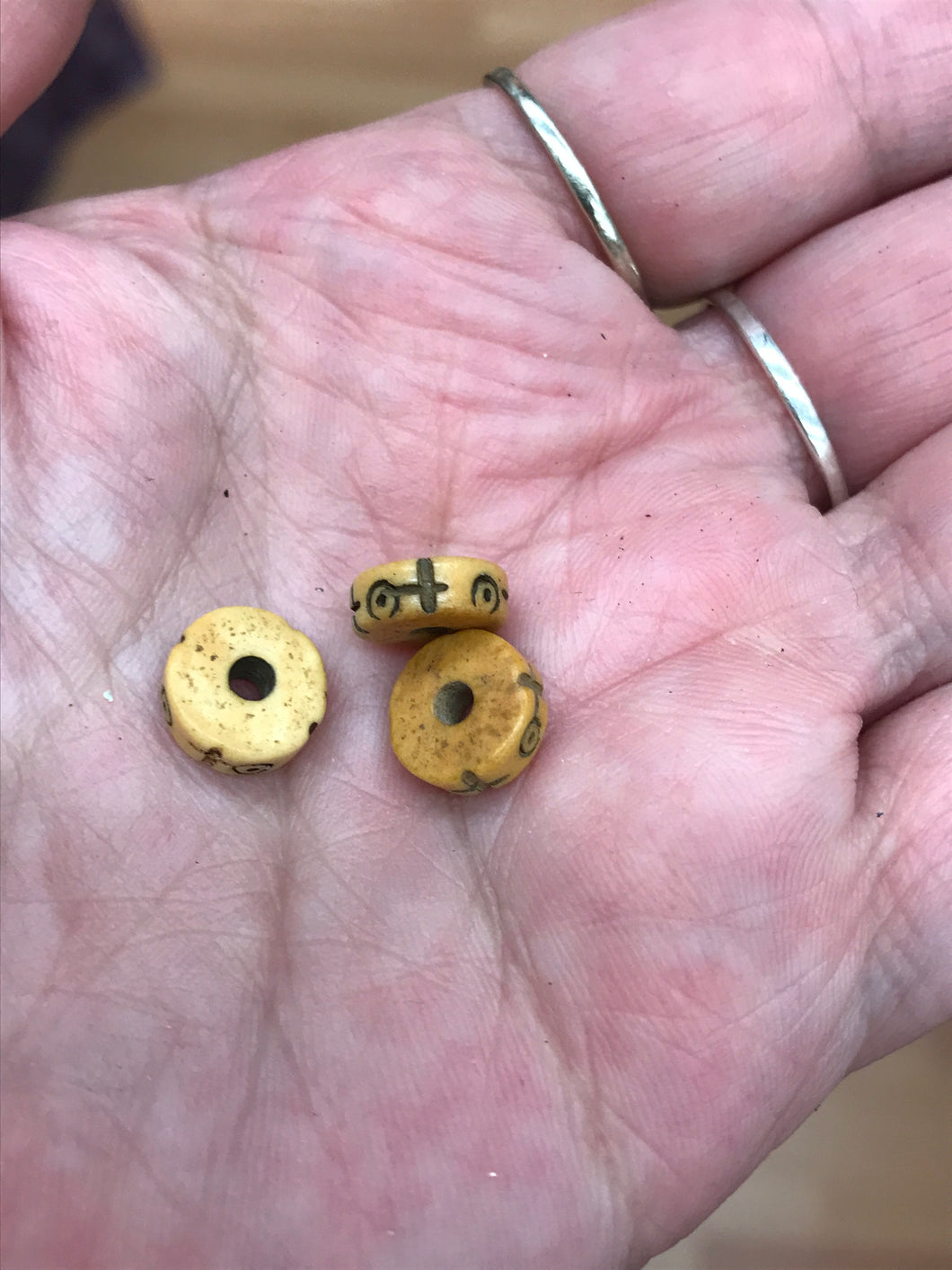 HAND MADE BONE BEADS