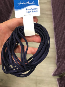 FAUX SUEDE NAVY