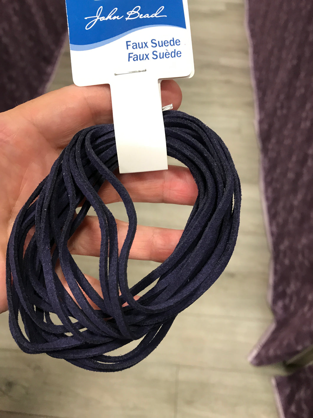 FAUX SUEDE NAVY