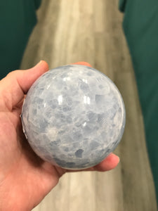 BLUE CALCITE SPHERE