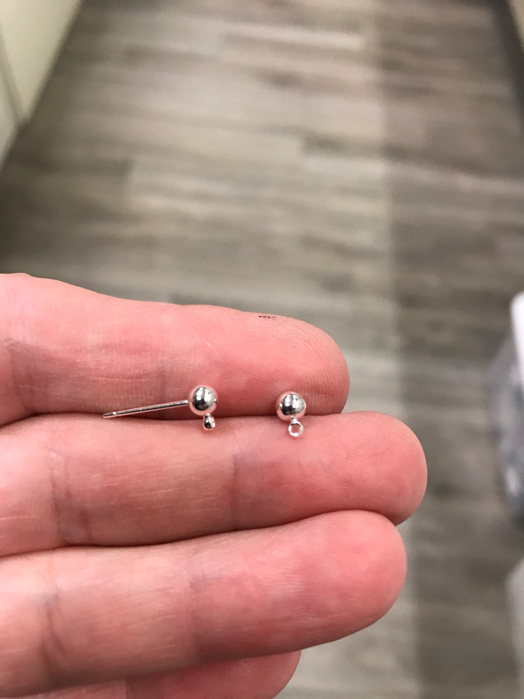 BRASS STUD EARRINGS