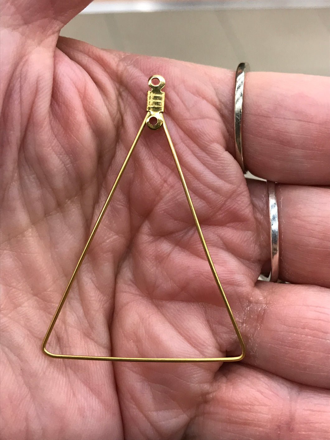 304 STAINLESS TRIANGLE EARRING