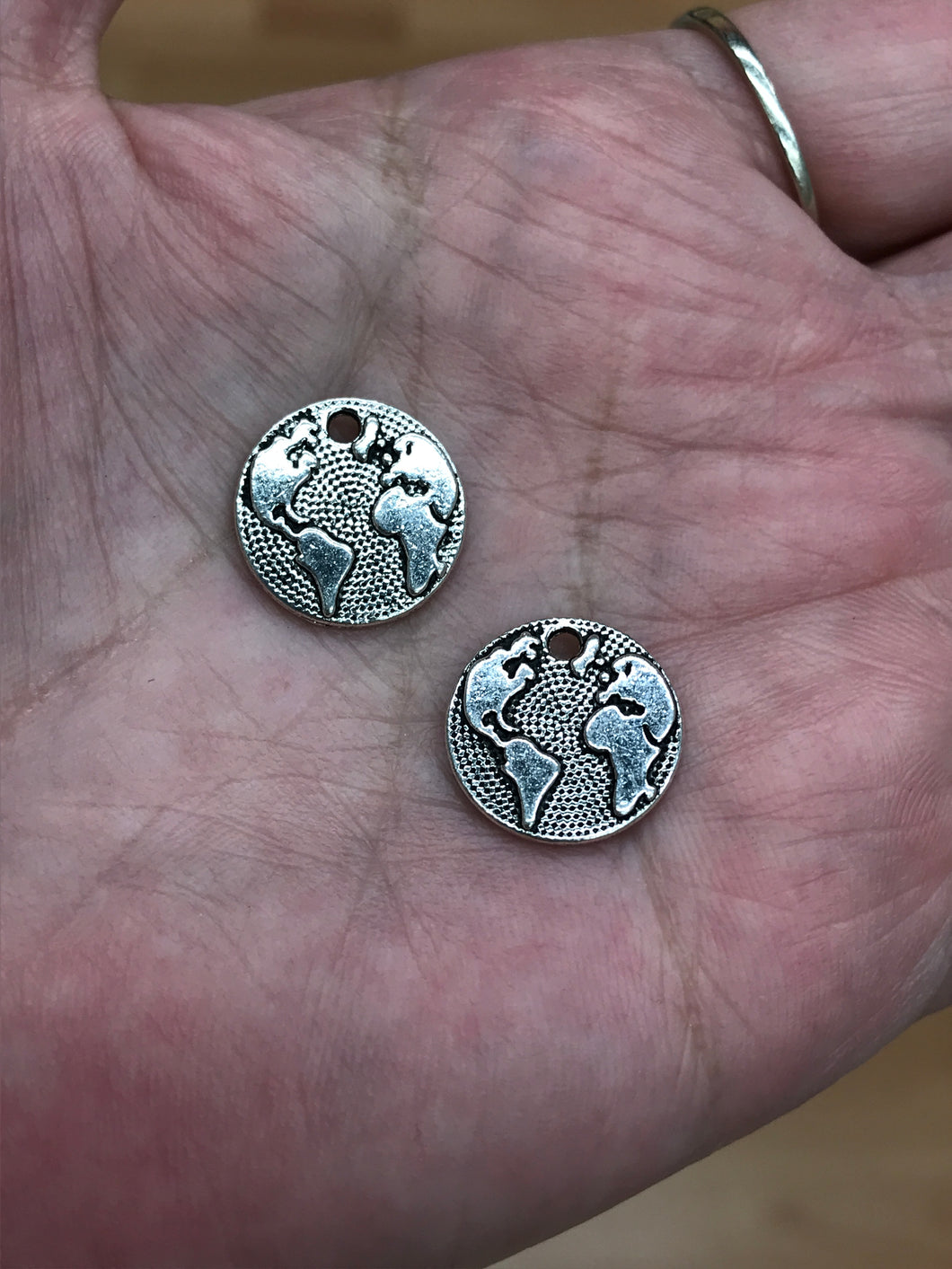 WORLD MAP CHARM