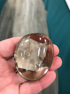 SMOKY QUARTZ GALLET/PALM STONE