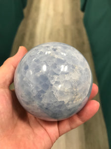 BLUE CALCITE SPHERE